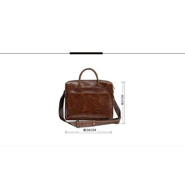 Planet Gates Brand Men's Briefcase Handbag Crazy Horse Pu Leather Messenger Travel Bag Business Men Tote Bags Man Casual Crossbody Briefcases