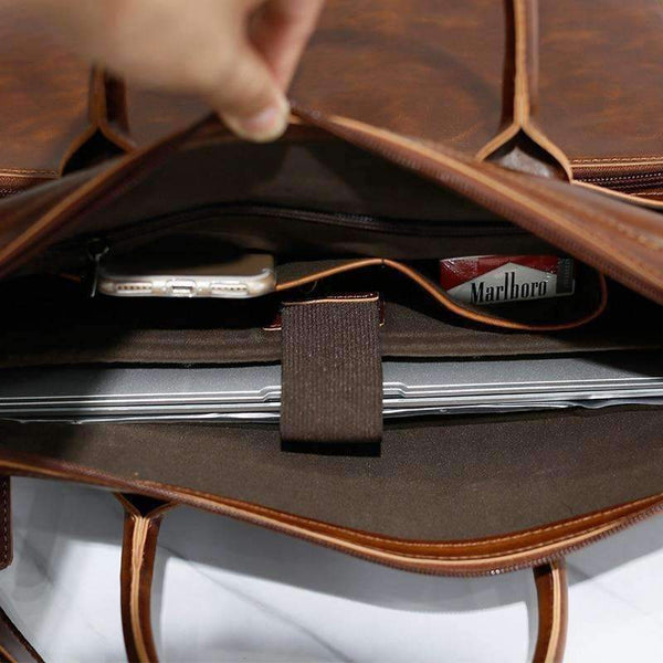 Planet Gates Brand Men's Briefcase Handbag Crazy Horse Pu Leather Messenger Travel Bag Business Men Tote Bags Man Casual Crossbody Briefcases