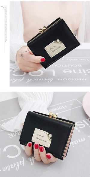 Planet Gates Brand New Arrival Women Wallets Female Short Design Fashion Three Fold Purse Simple Student Clutch