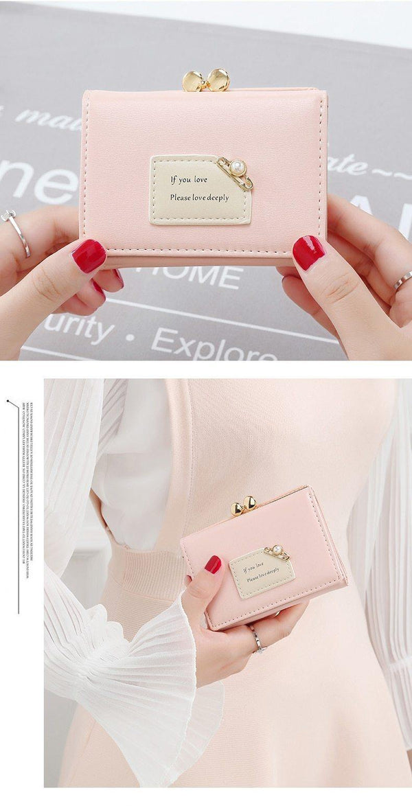 Planet Gates Brand New Arrival Women Wallets Female Short Design Fashion Three Fold Purse Simple Student Clutch