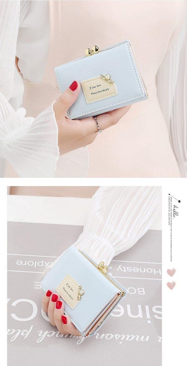 Planet Gates Brand New Arrival Women Wallets Female Short Design Fashion Three Fold Purse Simple Student Clutch