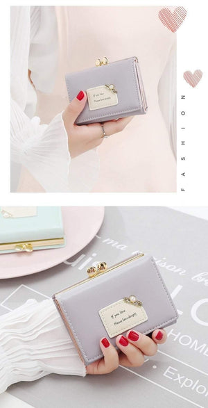 Planet Gates Brand New Arrival Women Wallets Female Short Design Fashion Three Fold Purse Simple Student Clutch