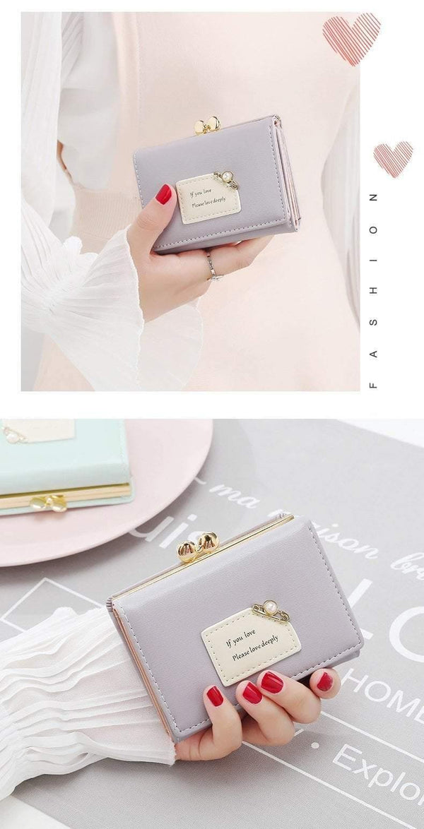 Planet Gates Brand New Arrival Women Wallets Female Short Design Fashion Three Fold Purse Simple Student Clutch