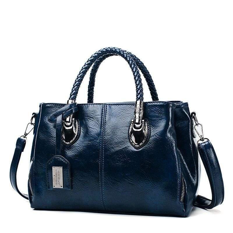 Brand Vintage Oil WAX Leather Womens Hand bags Designers Luxury Handbags Women Shoulder Bags
