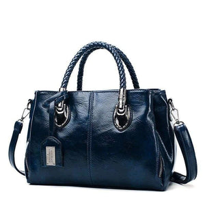 Brand Vintage Oil WAX Leather Womens Hand bags Designers Luxury Handbags Women Shoulder Bags