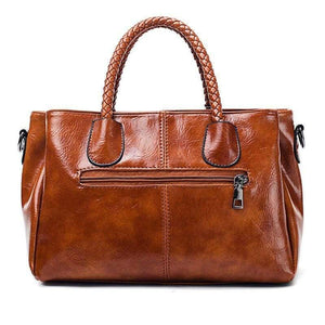 Brand Vintage Oil WAX Leather Womens Hand bags Designers Luxury Handbags Women Shoulder Bags