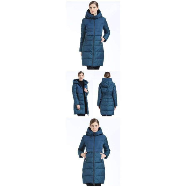 Planet Gates Brand Women Winter Jacket And Coat Slim Long Women Thick Down Parka Hooded Women's Coat Bio Down Jacket For Women