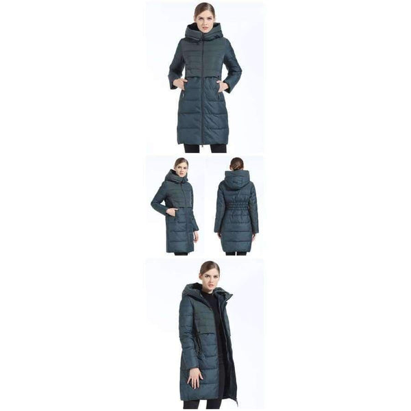 Planet Gates Brand Women Winter Jacket And Coat Slim Long Women Thick Down Parka Hooded Women's Coat Bio Down Jacket For Women