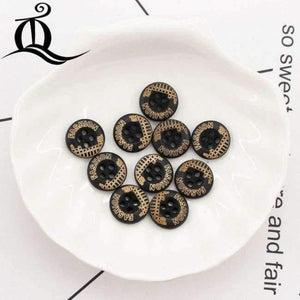 Planet Gates Brass 10 color mix British style black 100pcs picture Print 4 Holes Wooden Buttons 15mm Sewing Scrapbooking Crafts,tq BUTTONS 12