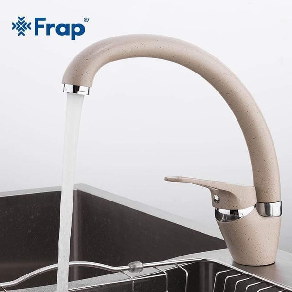 Planet Gates Brass 5 Color Kitchen Sink Faucet Mixer Cold And Hot Single Handle Swivel Spout Kitchen Water Sink Mixer Tap Faucets F4113