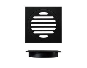 Planet Gates Brass Matte Black Square Style Floor Drainer Waste Shower Drain Kitchen Colander Floor Drains Bathroom Accessories Y38100 (black drain)