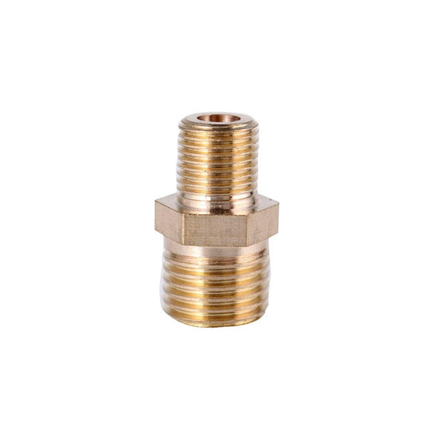 Brass Pipe Hex Nipple Fitting Coupler Connector Quick Adapter 1/8" 1/4" 3/8" 1/2" 3/4" 1" BSP Male Thread Water Oil Gas Fuel
