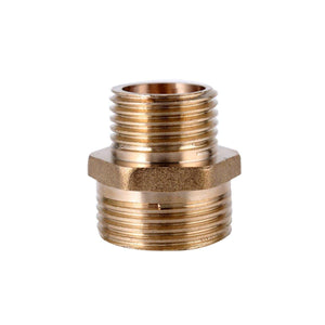 Brass Pipe Hex Nipple Fitting Coupler Connector Quick Adapter 1/8" 1/4" 3/8" 1/2" 3/4" 1" BSP Male Thread Water Oil Gas Fuel