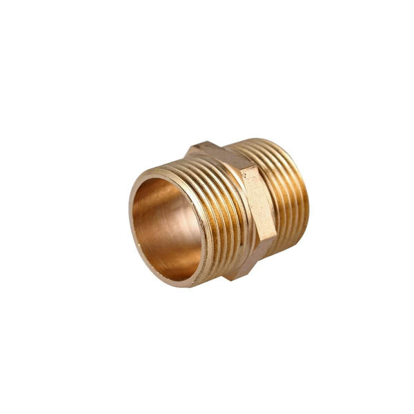 Brass Pipe Hex Nipple Fitting Coupler Connector Quick Adapter 1/8" 1/4" 3/8" 1/2" 3/4" 1" BSP Male Thread Water Oil Gas Fuel