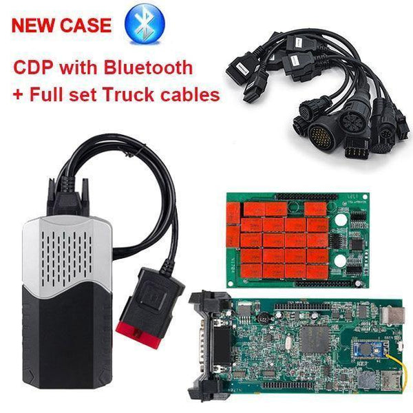 Planet Gates Brazil / with CDP TCS BT CDP TCS truck cables full set 8pcs obdII OBD2 cable truck leads for multidiag pro mvd scanner OBD 2 diagnostic tool