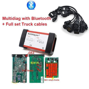 Planet Gates Brazil / with Multidiag BT CDP TCS truck cables full set 8pcs obdII OBD2 cable truck leads for multidiag pro mvd scanner OBD 2 diagnostic tool