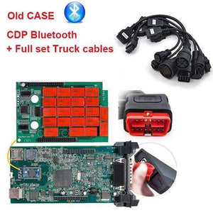 Planet Gates Brazil / with old case BT CDP TCS truck cables full set 8pcs obdII OBD2 cable truck leads for multidiag pro mvd scanner OBD 2 diagnostic tool