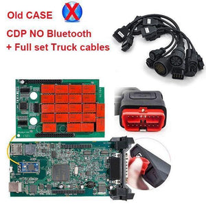 Planet Gates Brazil / with old case NO BT CDP TCS truck cables full set 8pcs obdII OBD2 cable truck leads for multidiag pro mvd scanner OBD 2 diagnostic tool