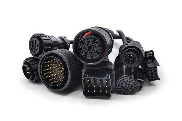 Planet Gates Brazil / with WOW CDP TCS BT CDP TCS truck cables full set 8pcs obdII OBD2 cable truck leads for multidiag pro mvd scanner OBD 2 diagnostic tool