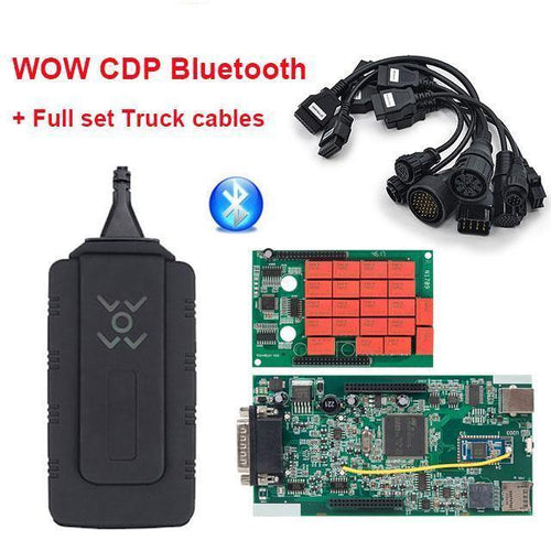 Planet Gates Brazil / with WOW CDP TCS BT CDP TCS truck cables full set 8pcs obdII OBD2 cable truck leads for multidiag pro mvd scanner OBD 2 diagnostic tool