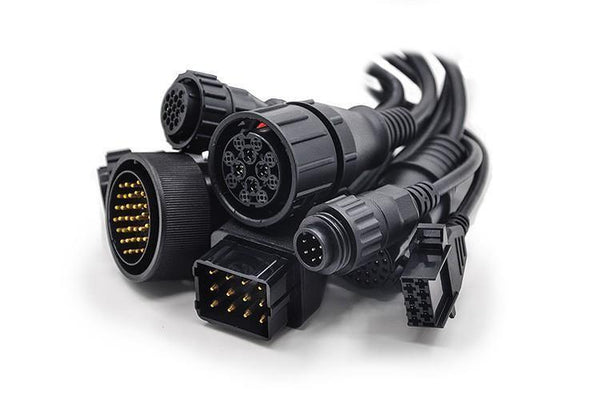 Planet Gates Brazil / with WOW CDP TCS BT CDP TCS truck cables full set 8pcs obdII OBD2 cable truck leads for multidiag pro mvd scanner OBD 2 diagnostic tool