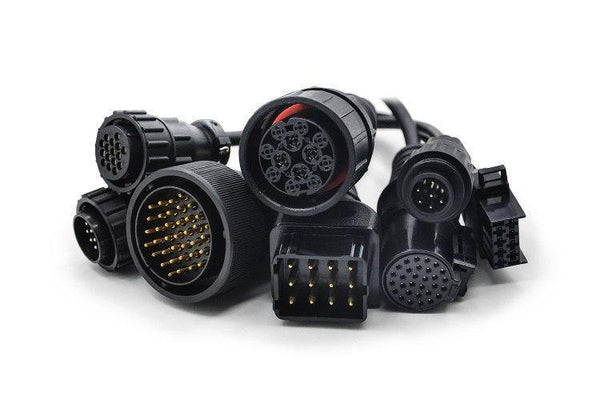 Planet Gates Brazil / with WOW CDP TCS BT CDP TCS truck cables full set 8pcs obdII OBD2 cable truck leads for multidiag pro mvd scanner OBD 2 diagnostic tool