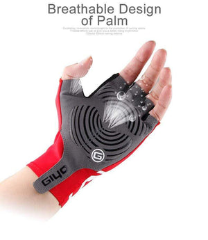 Planet Gates Breaking Wind Cycling Gloves Half Finger Anti-slip Bicycle Mittens Racing Road Bike Glove MTB Biciclet Guantes Ciclismo