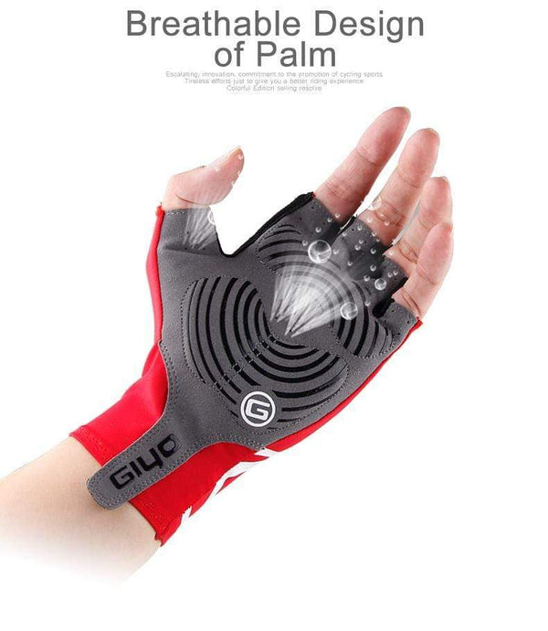 Planet Gates Breaking Wind Cycling Gloves Half Finger Anti-slip Bicycle Mittens Racing Road Bike Glove MTB Biciclet Guantes Ciclismo