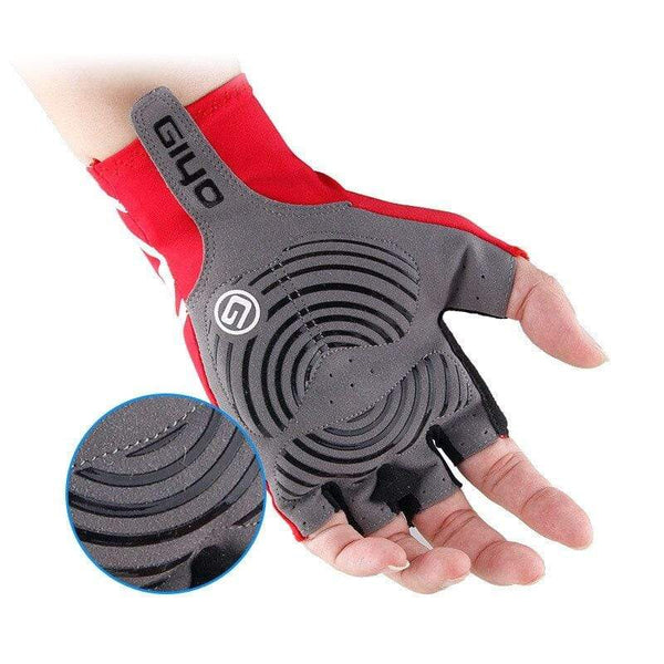 Planet Gates Breaking Wind Cycling Half Finger Gloves Anti-slip Bicycle Lycra Fabric Mittens MTB Gloves Racing Road Bike Glove