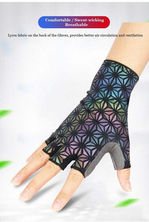 Planet Gates Breaking Wind Cycling Half Finger Gloves Anti-slip Bicycle Mittens Racing Road Bike Glove MTB Biciclet Guantes Ciclismo