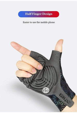 Planet Gates Breaking Wind Cycling Half Finger Gloves Anti-slip Bicycle Mittens Racing Road Bike Glove MTB Biciclet Guantes Ciclismo