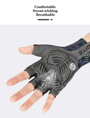 Planet Gates Breaking Wind Cycling Half Finger Gloves Anti-slip Bicycle Mittens Racing Road Bike Glove MTB Biciclet Guantes Ciclismo