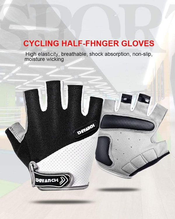 Planet Gates Breathable Half Finger Cycling Gloves Anti Slip Pad Motorcycle MTB Road Bike Gloves Men Women Sports Bicycle Gloves