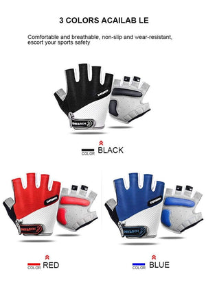 Planet Gates Breathable Half Finger Cycling Gloves Anti Slip Pad Motorcycle MTB Road Bike Gloves Men Women Sports Bicycle Gloves