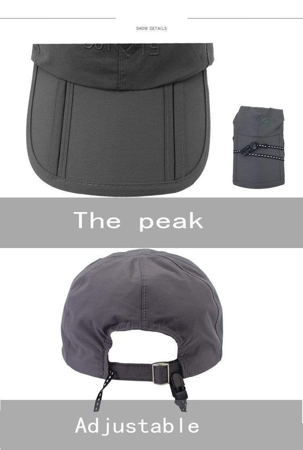 Planet Gates Breathable Waterproof Peaked Cap Outdoor Travel Mountaineering Folding Anti - UV Men 's Sun Hat