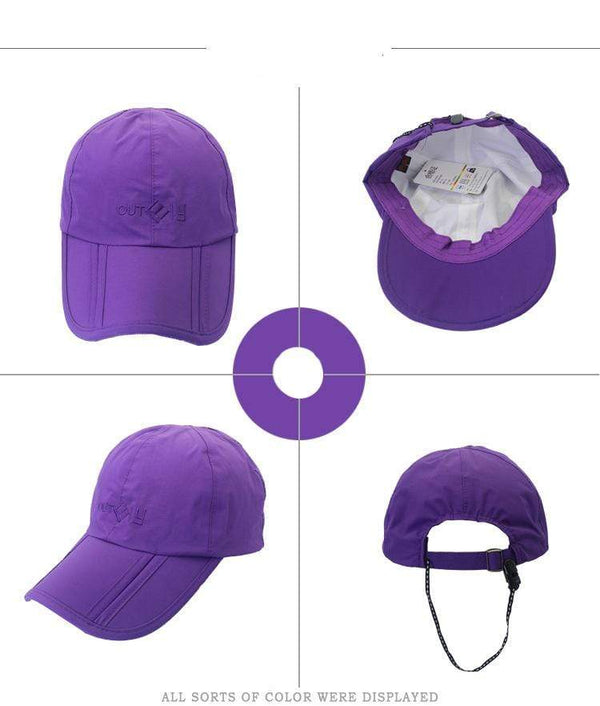 Planet Gates Breathable Waterproof Peaked Cap Outdoor Travel Mountaineering Folding Anti - UV Men 's Sun Hat