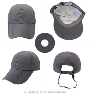 Planet Gates Breathable Waterproof Peaked Cap Outdoor Travel Mountaineering Folding Anti - UV Men 's Sun Hat