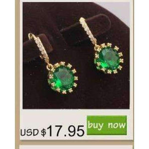 Planet Gates Breathtaking Green Limited Olive Peridot Gems White Cubic zirconia Gold Filled Fashion Jewelry Drop Dangle Earrings S5162