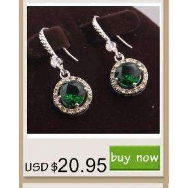 Breathtaking Green Limited Olive Peridot Gems White Cubic zirconia Gold Filled Fashion Jewelry Drop Dangle Earrings S5162