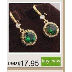 Planet Gates Breathtaking Green Limited Olive Peridot Gems White Cubic zirconia Gold Filled Fashion Jewelry Drop Dangle Earrings S5162