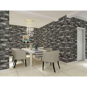 Planet Gates Brick Stone Wall Paper Chinese Rustic Vintage 3D PVC Exfoliator Embossed Washable WallPaper Livingroom Backdrop WallCovering 10M