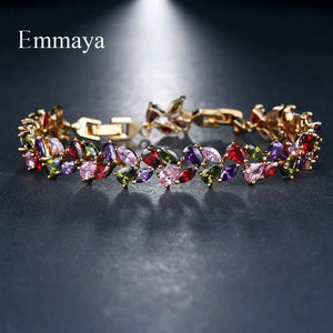 Planet Gates Bridal Bangles Classical Charm Shinny AAA CZ Bracelet Multicolor New Design Jewelry for Women Party