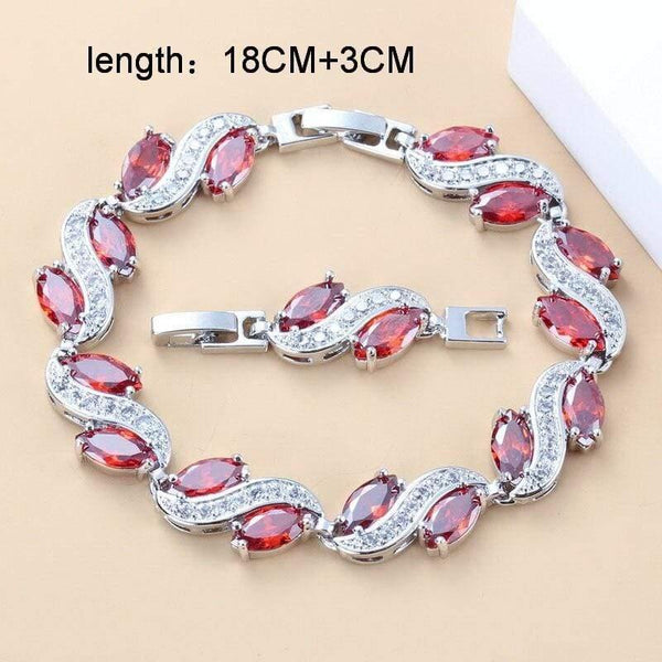 Planet Gates Bridal Big Jewelry Sets Costume 925 Sterling Silver Dangle Earrings Bracelet And Ring Women Dubai  Wedding Jewelry