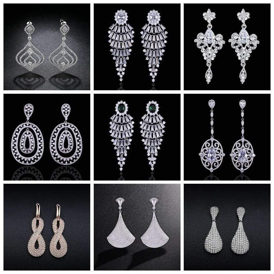 Planet Gates Bridal Drop Earrings for Women Girls Fashion Engagement Wedding Jewelry Summer Dangle Earrings EH983