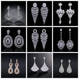Planet Gates Bridal Drop Earrings for Women Girls Fashion Engagement Wedding Jewelry Summer Dangle Earrings EH983