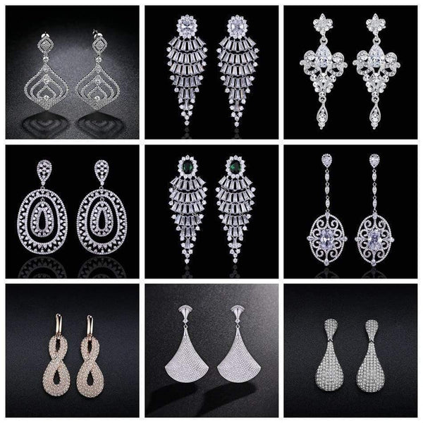 Planet Gates Bridal Drop Earrings for Women Girls Fashion Engagement Wedding Jewelry Summer Dangle Earrings EH983
