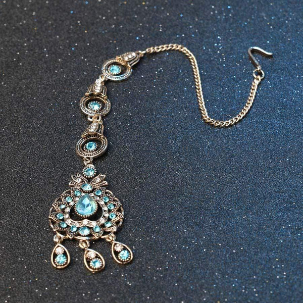 Planet Gates Bridal Jewelry Sets Blue Red Peacock Prestige Necklace Earrings For Women Ethinc Accessories