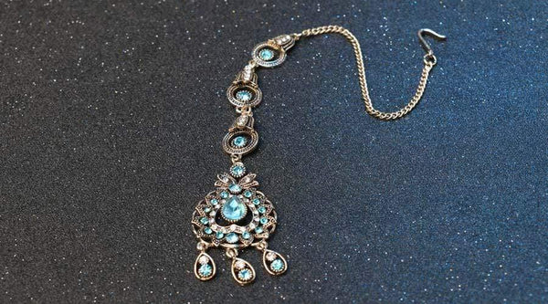 Planet Gates Bridal Jewelry Sets Blue Red Peacock Prestige Necklace Earrings For Women Ethinc Accessories