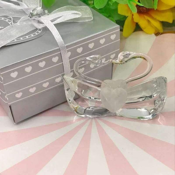 Planet Gates Bridal Shower Favors High Quality Choice Crystal Kissing Swans Wedding Favors and Party Giveaway Gift For Guest