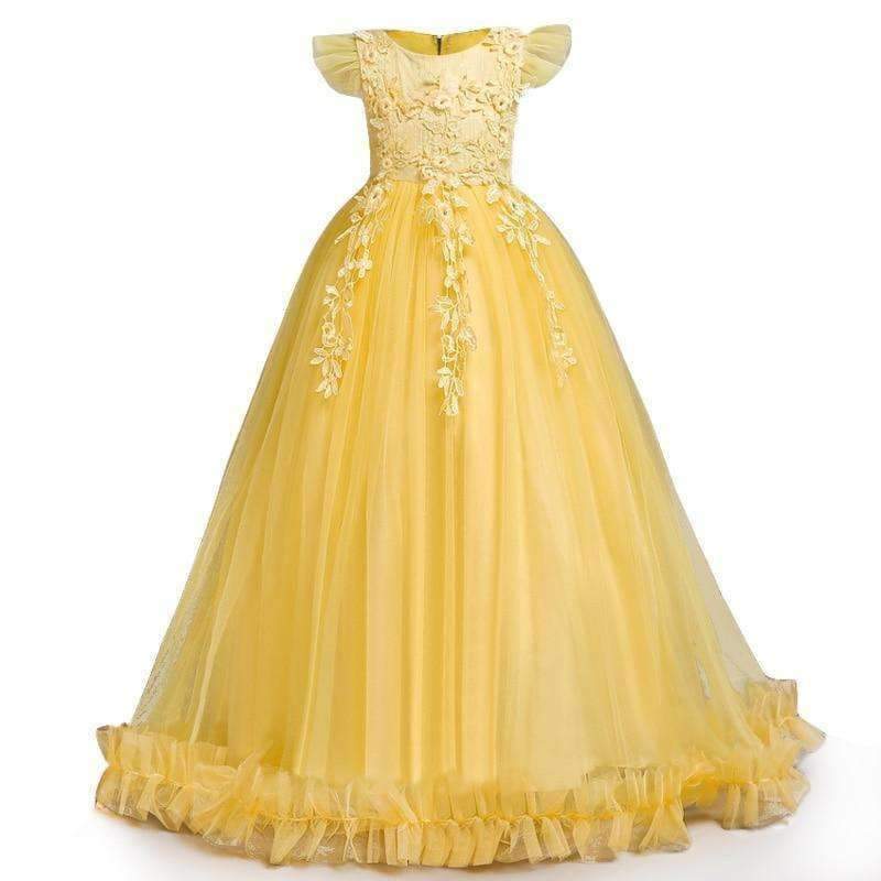 Planet Gates Bridesmaid Wedding Flower Girls Dress For Girls Party Dresses Children Prom Princess Dresss Girl Costume 8 10 11 12 14 Year